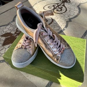 Flashy Comfortable Ted Baker Rose Gold Sneakers size 7.5 US